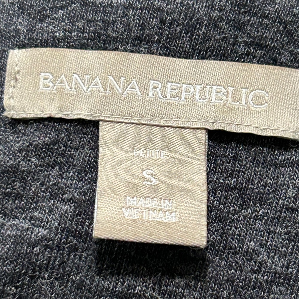 Banana Republic Womens Gray Long Sleeve Ruched Bodycon Dress Petite S - Picture 7 of 8